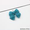 Imitation Fabric Bow Resin Pendant Earrings - DIY Jewelry Accessories
