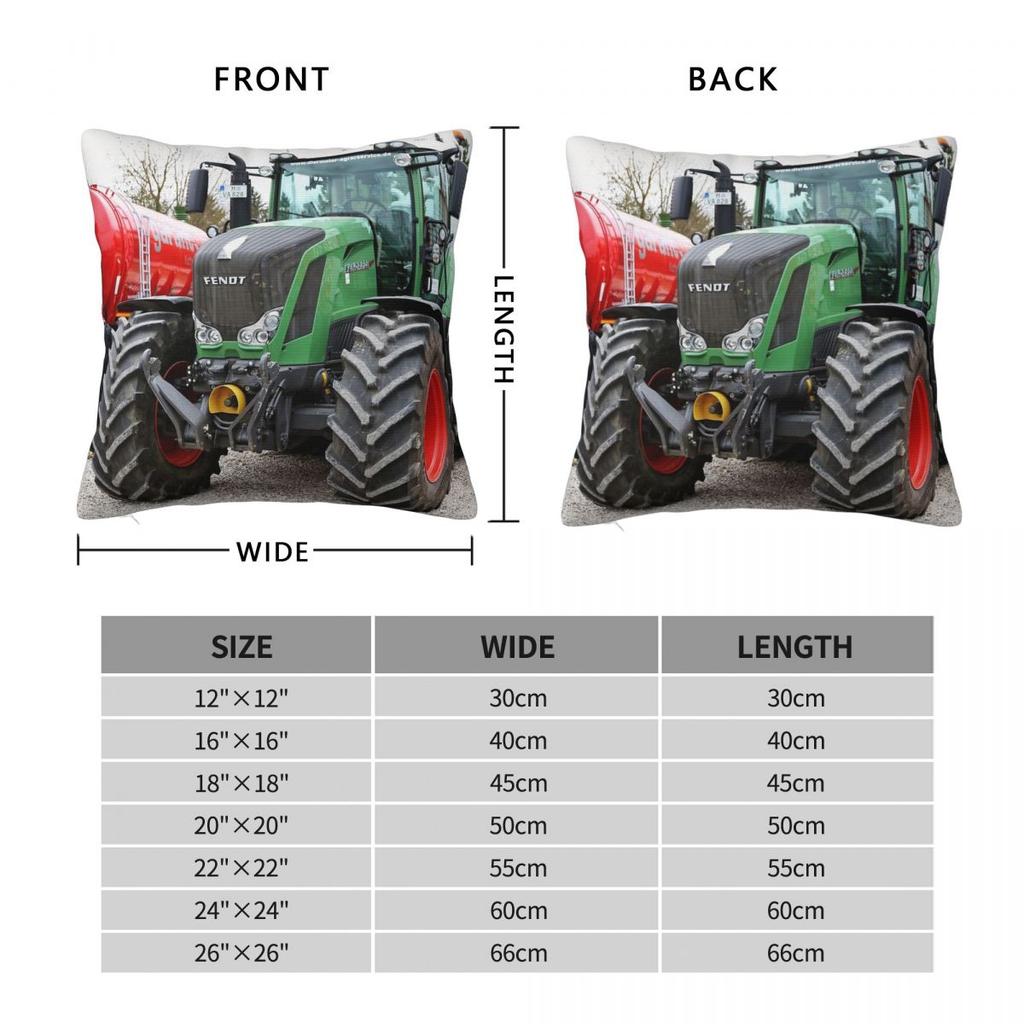 Fendt 828 Vario Pillowcase Polyester Linen Velvet Printed Zip Decor Throw Pillow Case Bed Cushion Cover 18"