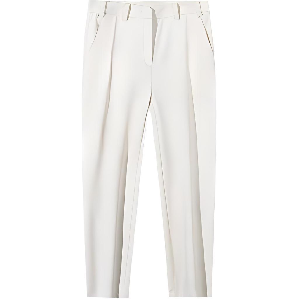Anta Champion Serie All-Weather Comodi Casual Semplici Pantaloni Sportivi Lunghi in Pile Fondi da Donna Bianco Ventre di Pesce 162510507-1