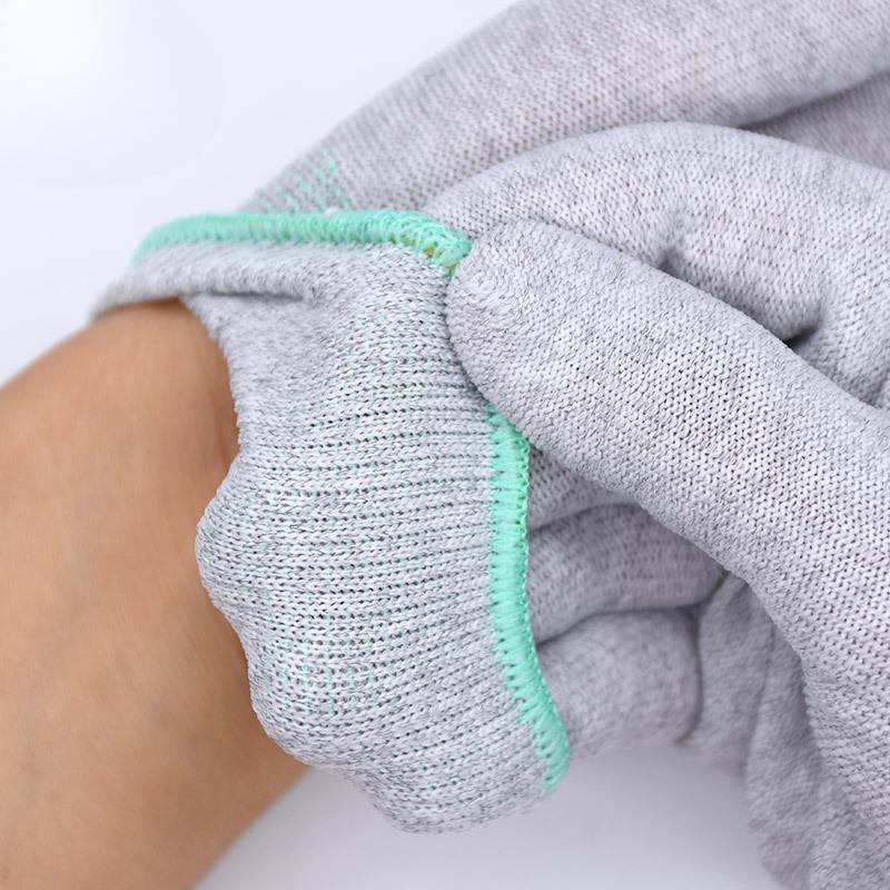 Verdickte Baumwollhandschuhe, Baumwollhandschuhe für die Arbeits- und Freizeitetikette, weiße Arbeits- und Arbeitsversicherungshandschuhe