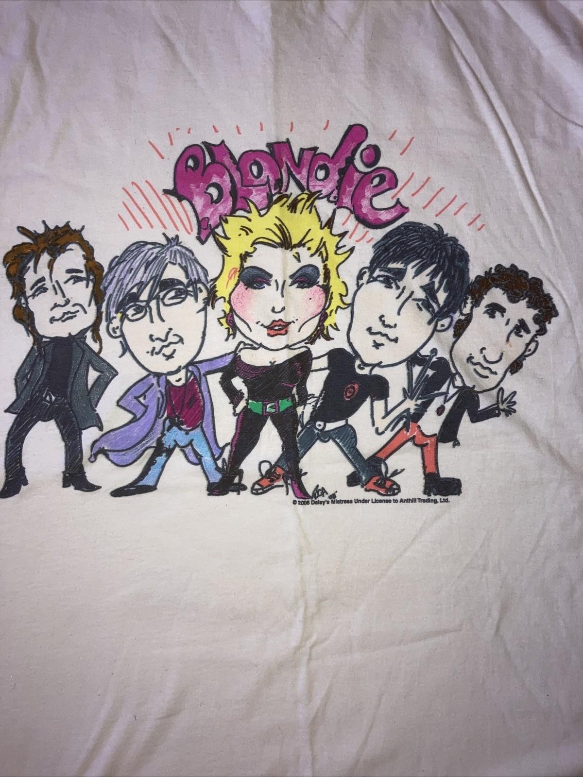 Debbie Harry Band Caricature Tee Shirt White Unisex S-5XL 1R254 XL