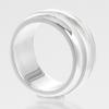 TIFFANY&Co. Atlas Grooved Double Line Ring Silver925 #6.0(US Size) 9.53g Unisex Used