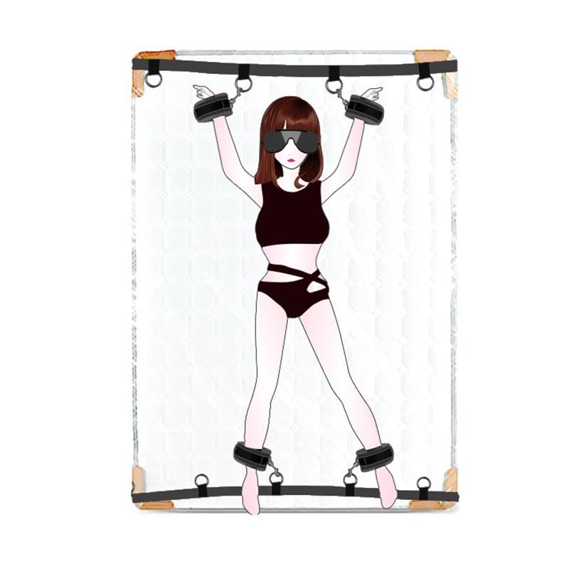 Sexspielzeug für Frauen Handschellen BDSM Bondage Kit Unterbett Erotikartikel Sexzubehör Set Fetisch Fesselgurt Produkte für Erwachsene