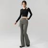 MITAOGIRL Faux Two-Piece Yoga Flared Pants