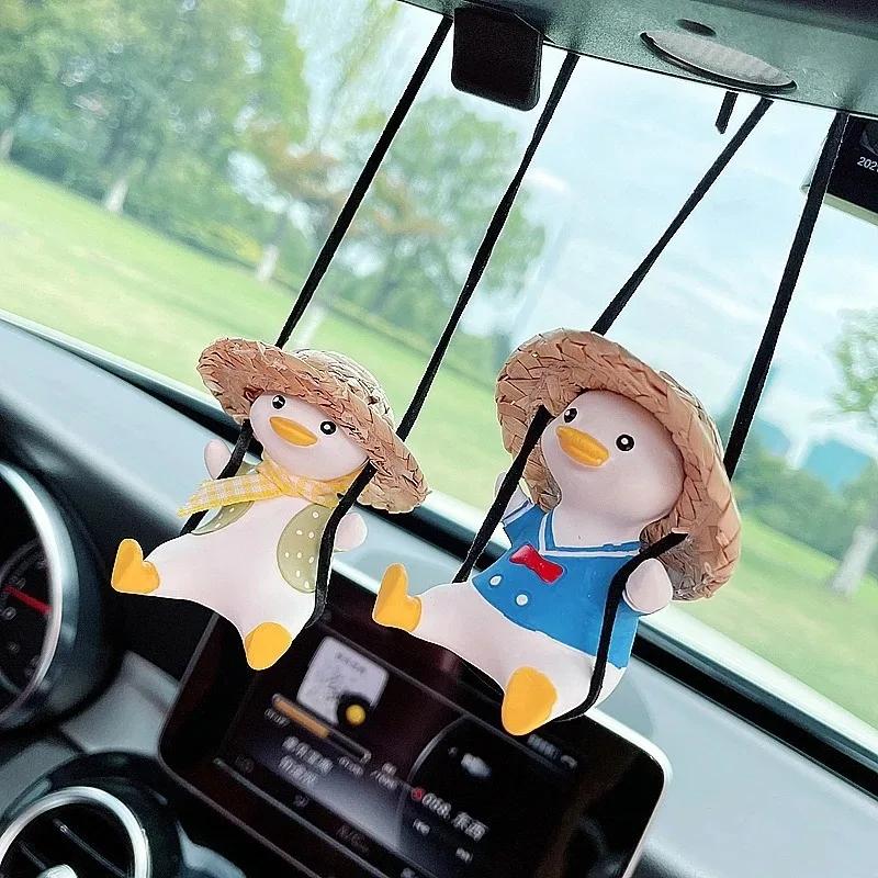 Car Rearview Mirror Swing Duck Car Hanging Piece Navy Duck