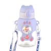 600ml Water Bottles for Children With Straw Cute Large Capacity Kawaii Cartoon Student School Travel Kids Drinking Cup