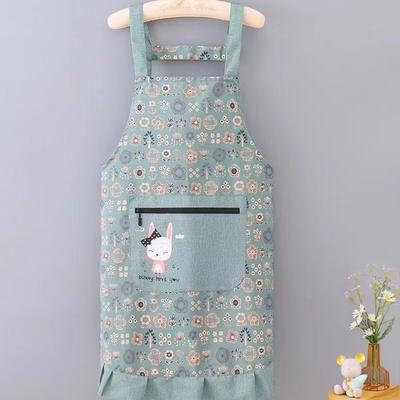 Neue Atmungsaktive Blumen Küchenschürze Baumwolle Koreanischer Stil Kochkittel Verschleißfeste Kochschürze für Frauen Mädchen