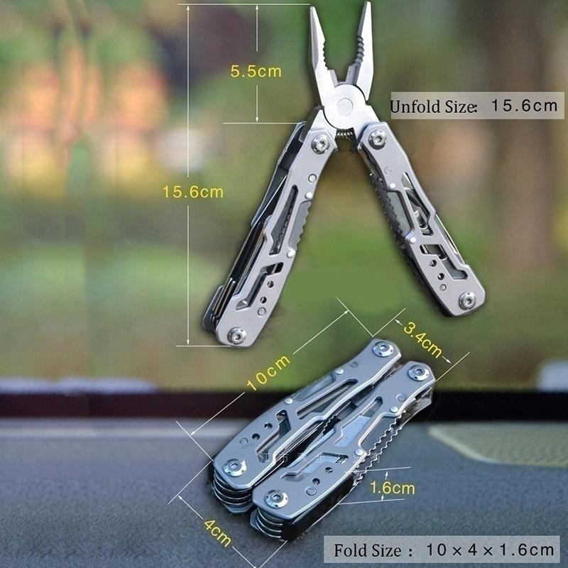 Creative 15 ÎN 1 Multi Tools Clești pliabili Multi Tools Camping Multi Tools Instrumente de supraviețuire în aer liber cu sac de nailon