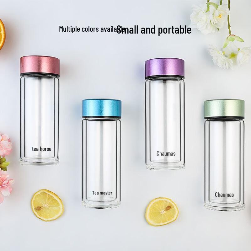 

FUGUANG Tea Master Double-Layer Portable Glass Cup