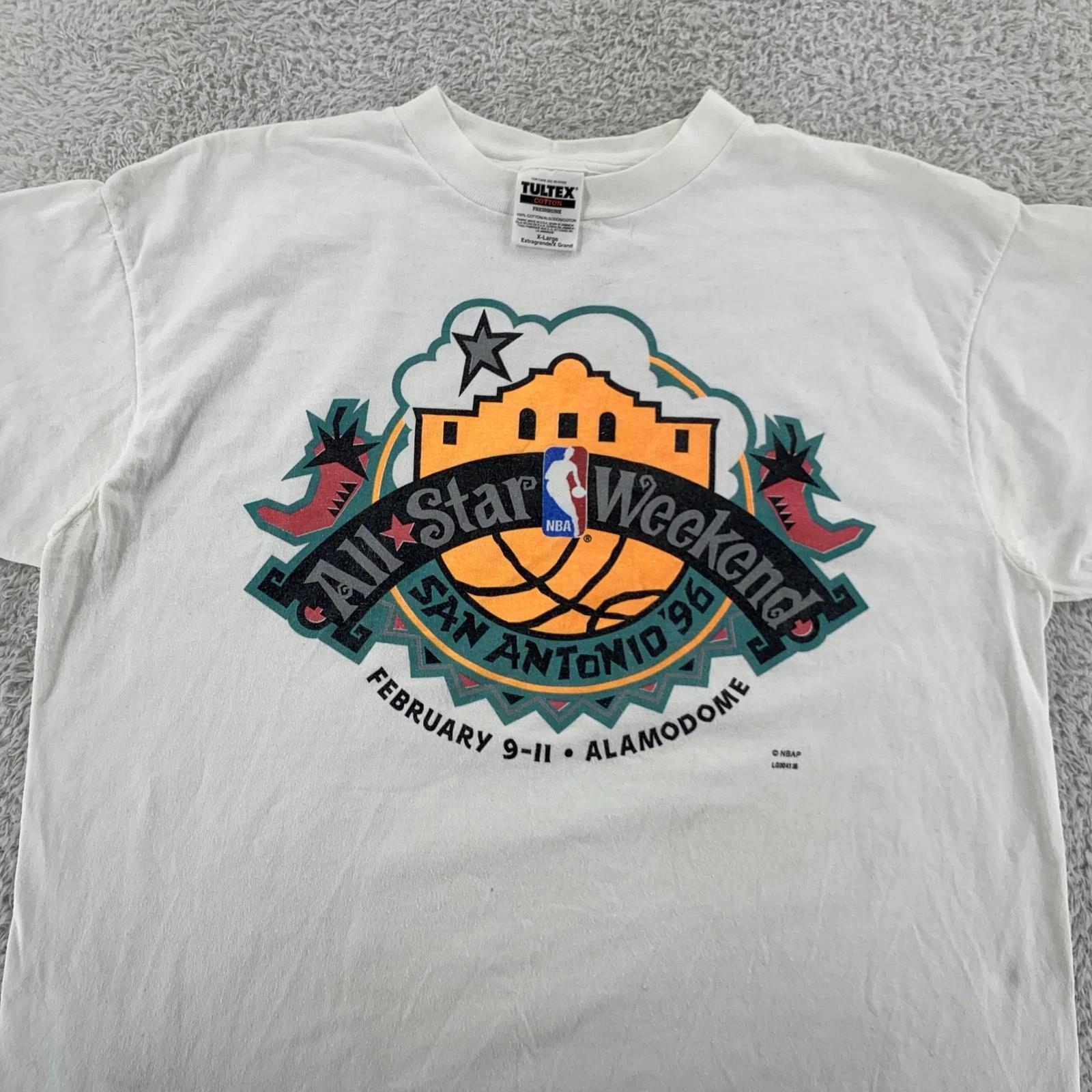 

Vintage NBA All Star Weekend San Antonio 1996 Shirt Mens L/XL Basketball 90s L