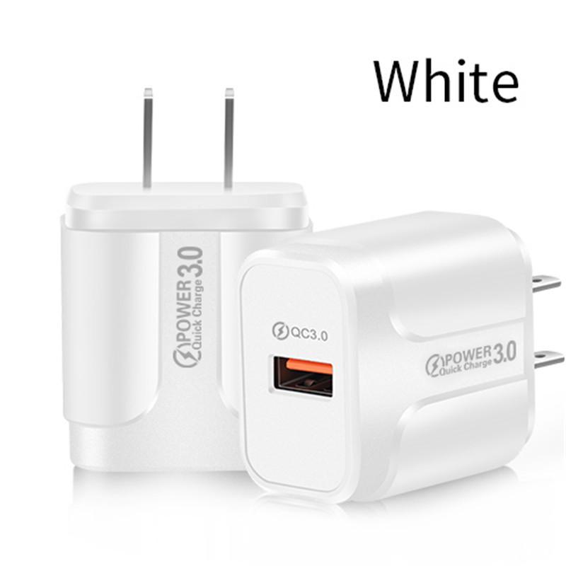 3A QC3.0 Single USB Fast Charger - Efficient Mobile Charging Head with Single Port