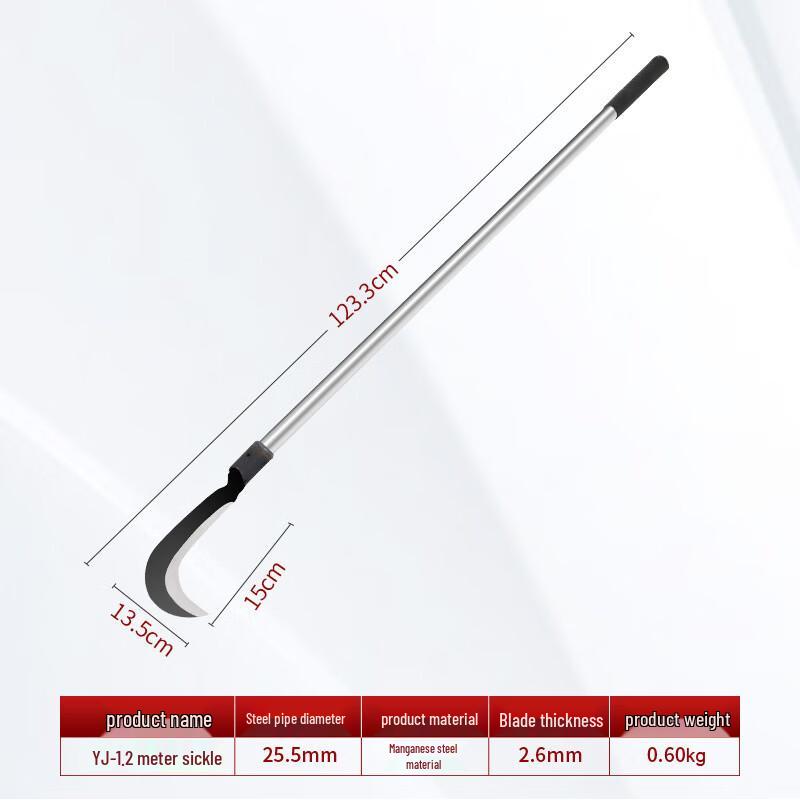 Long-Handled Multi-Purpose Sickle