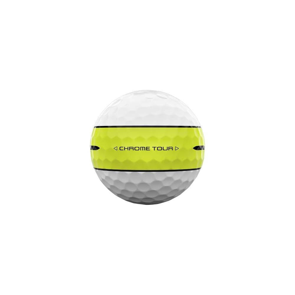Callaway Chrome Tour 24 Golf Balls 4-Piece Structure 360° Yellow Stripe White