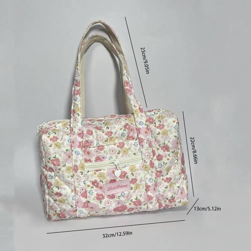 Koreanischer Stil Kinderwagen Organizer Taschen Mehrere Taschen Blume Baby Windel Organizer Große Kapazität Tragbar Damen Handtasche Mutterschaft