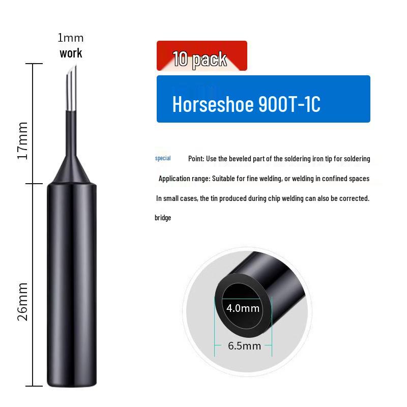 936 Internal Heating Soldering Iron Tip, Constant Temperature, Chrome & Black Diamond, Lead-Free