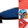 Pet Bathing And Massage Glove For Dogs And Cats With Rubber And Mesh Fabric For Deep Clean