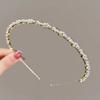 Pearl Rhinestone Hair Hoop Shining Elegant Flower Leaf Women Hair Comb Wedding Bridal Hairpin Crown Hair Styling Accessories