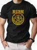 Mens Cotton TShirt RUSH Band R40 Summer Round Neck Short Sleeve Graphic Breathable Fashion Casual TShirt