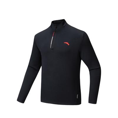 Chn Comprehensive Training Series Long Sleeve Knit Shirt Spring 2026 T-Shirt Men Tops Basic-Black 152617407-2