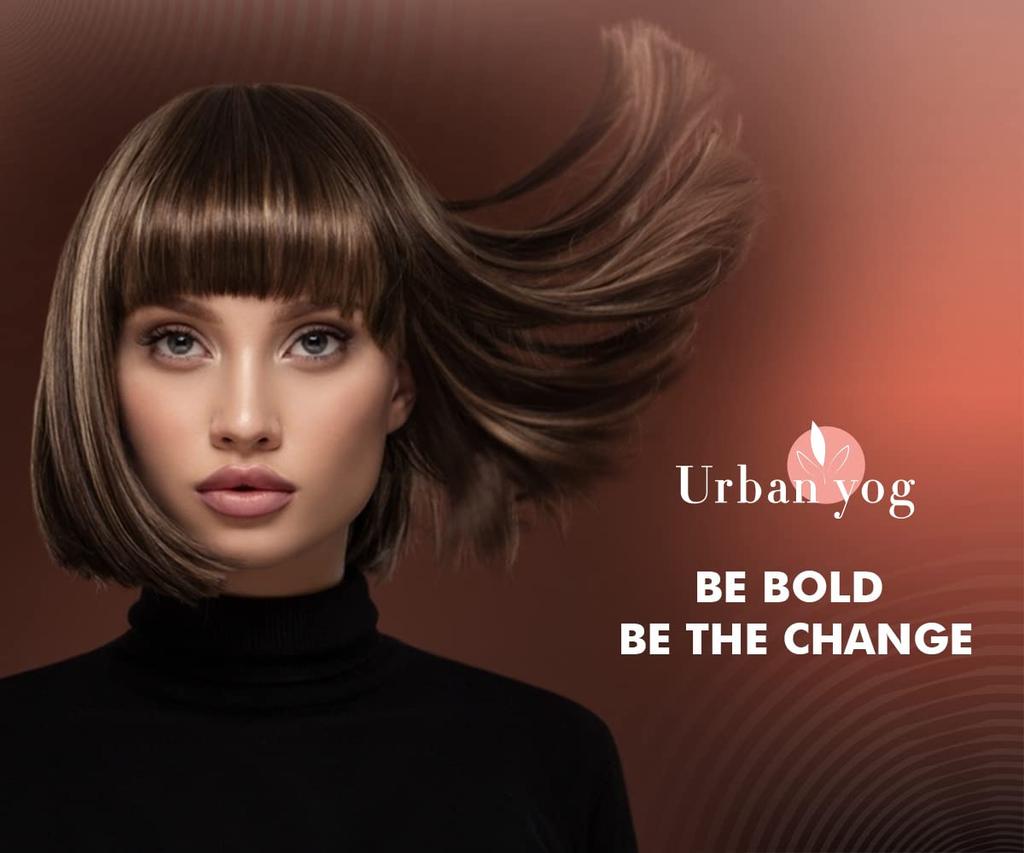 Urban Yog Hair Straightening Brush | Electric Hair Straightner Comb | With Ceramic Coated Plates, 5 Temperature Controls | 1 Year Warranty, Black