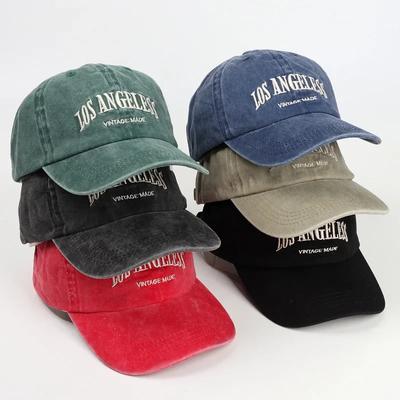 Bavlněná baseballová čepice pro muže a ženy Módní vyšívací čepice Bavlněné měkké kšiltovky Neformální Retro čepice se zipem Unisex