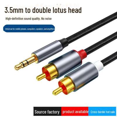 1,2 m 3,5 mm auf Dual-Cinch-Audiokabel für Lautsprecher-Verstärker-Verbindung