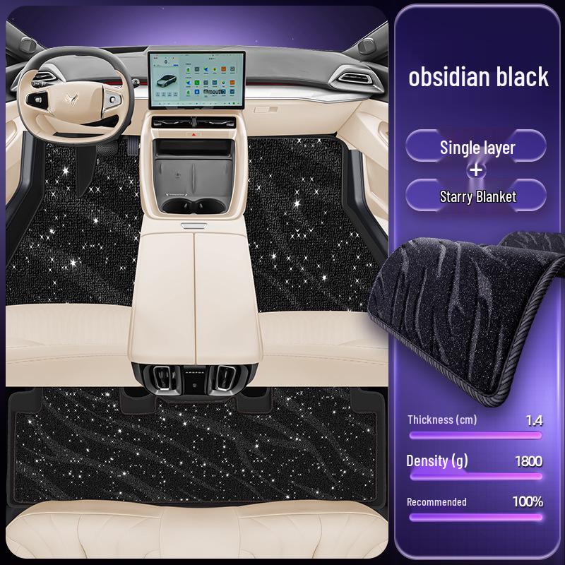 Eco-friendly dual-layer floor mats for ARCFOX S5, waterproof and dustproof car interior accessories.