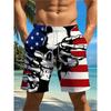 Summer Men's Lightweight Breathable 3D Printed Beach Shorts Summer Casual Swimwear for Outdoor Activities