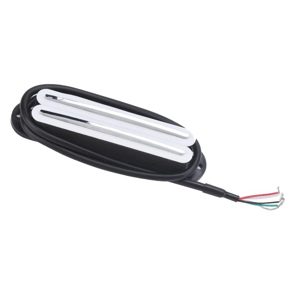2PCS White And Black Electric Guitar Pickup Metal + ABS Guitar Accessories Electric Guitar