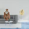 Equestrian Timepiece Sculpture Artistic Animal Clock And Metal Figurine for Room Desk Bookshelf