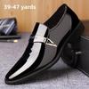 Leather Loafers For Men With Soft Sole Breathable Pu Material Casual Dress Shoes