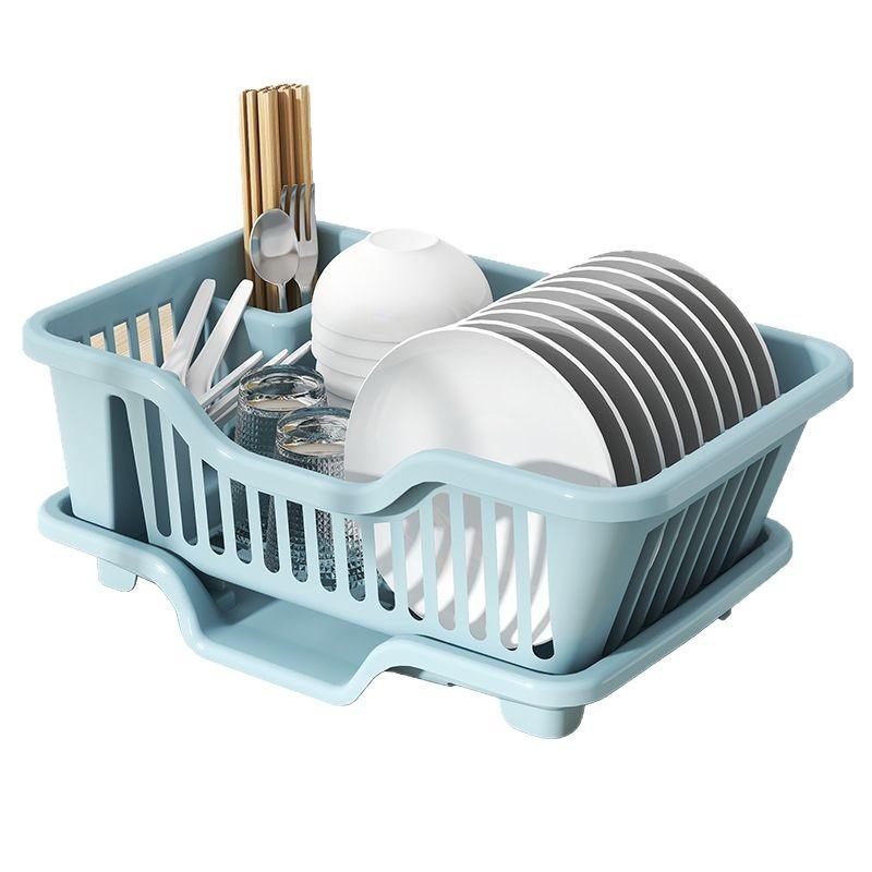 Tableware drain storage rack,Material plastic, a layer, it does Not require drilling, organizer for storage of utensils