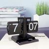 MiaoKe Retro Automatic Walnut Flip Clock: Simple Desktop Decor