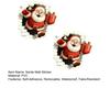 3D Holiday Wall Stickers Christmas Santa Stickers, Claus Reindeer Break-Through Self-Adhesive Decorative Window Film Decal, Removable for Living Room