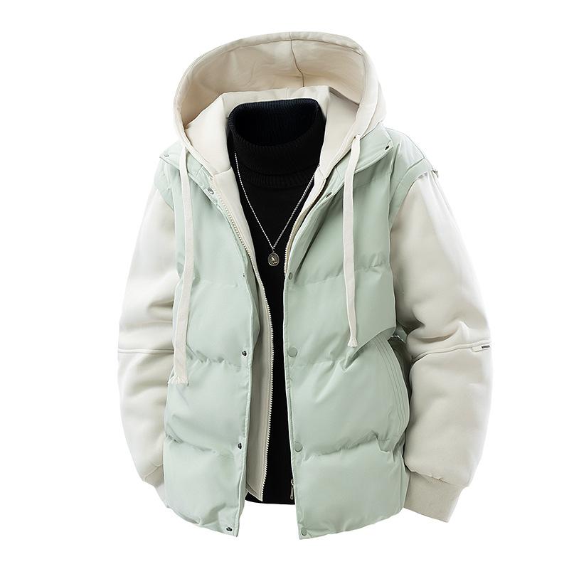 Unisex Thickened Cotton Hooded Jacket - Trendy, Warm, and Versatile Winter Outerwear