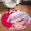 Demon Slayer (28) Round Office Rug Decorative Floor Rug for Office Bedroom Living Room and Home Space