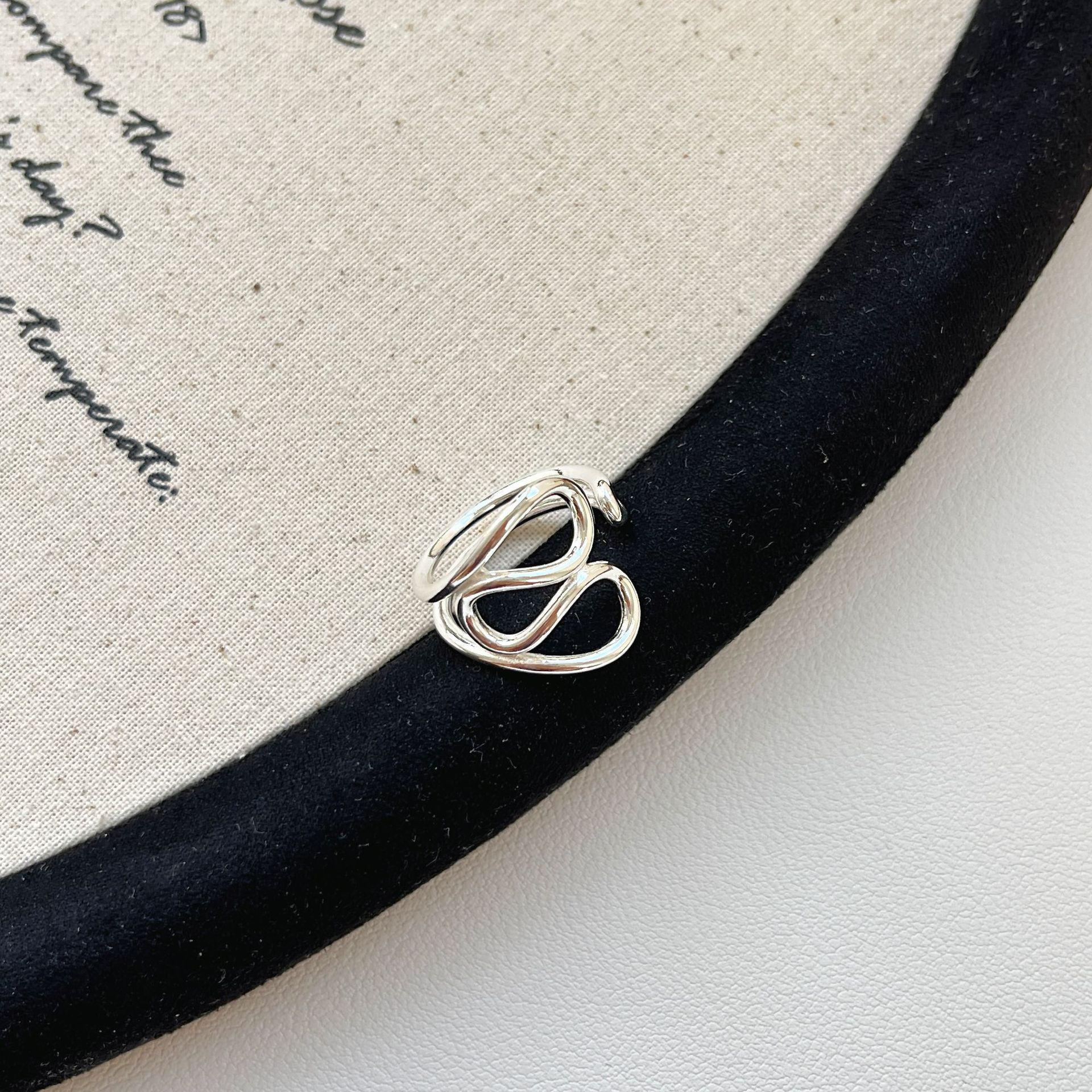 Korean Geometric Line Ring: Fashionable, Adjustable Temperament Design for Women Open Adjustable