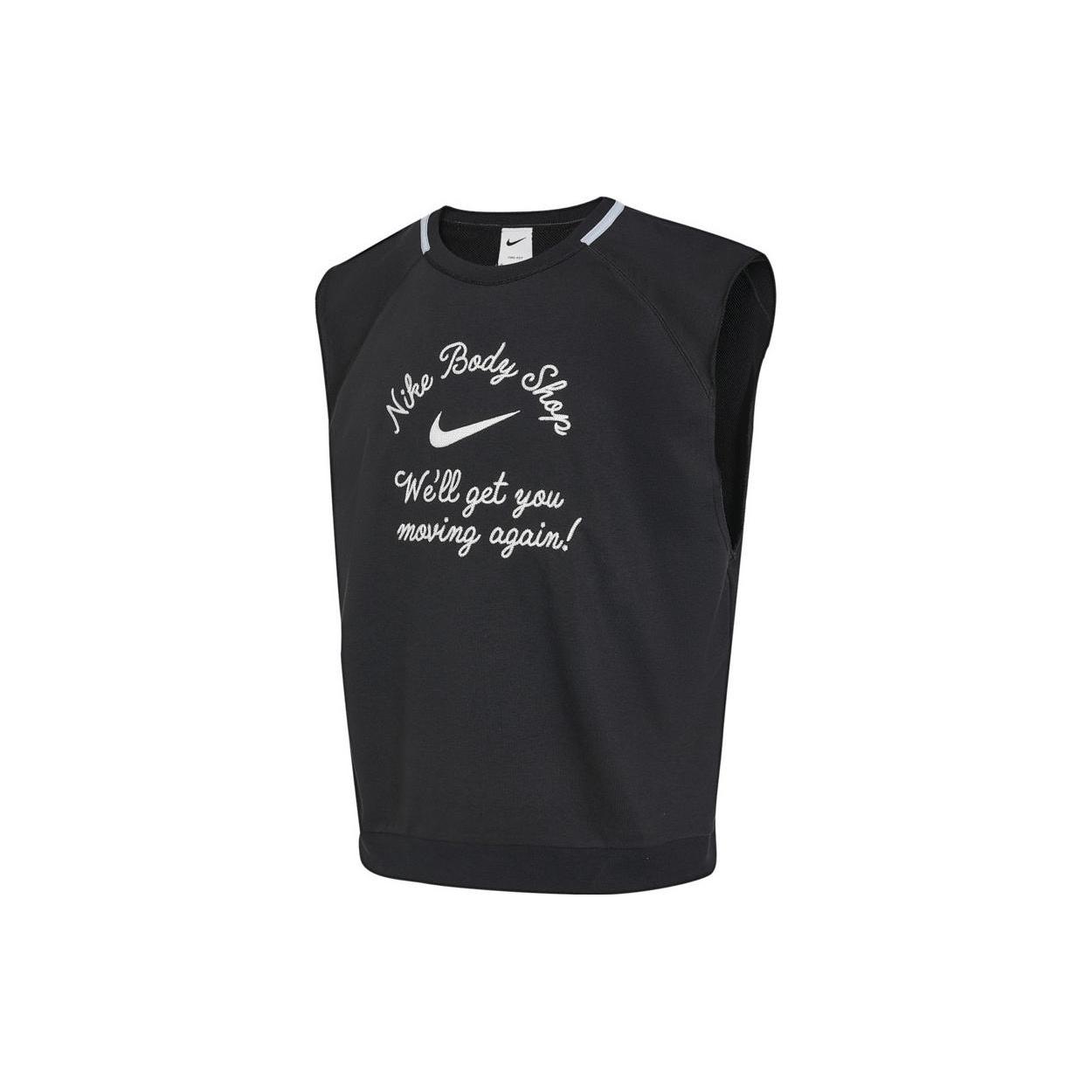 Nike Dri-FIT Sleeveless Fleece Fitness Top  Black  Men s DX0883-010 M
