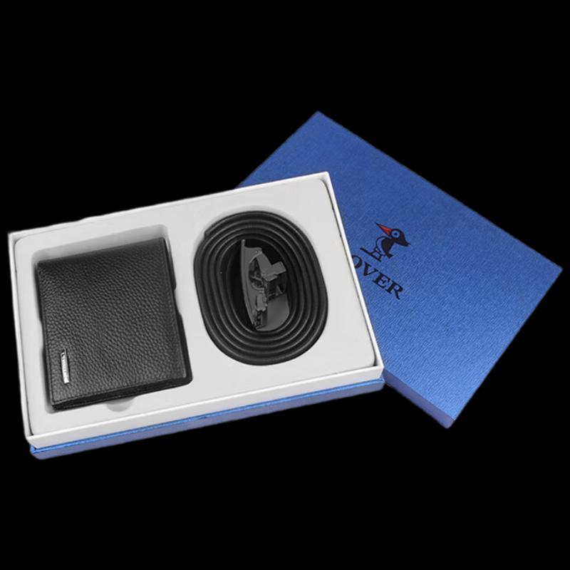 Подарочный набор PLOVER для мужчин: Кошелек и Ремень 115cm