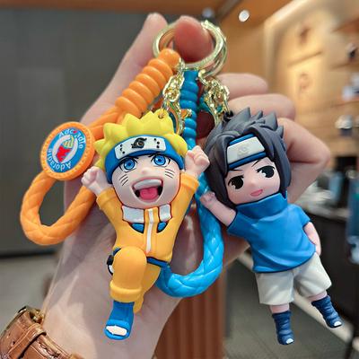 Cartoon Naruto Geschenk Kakashi Sasuke Spielzeug 1Pc 3D Puppe Auto Schlüsselanhänger Anhänger einzigartig