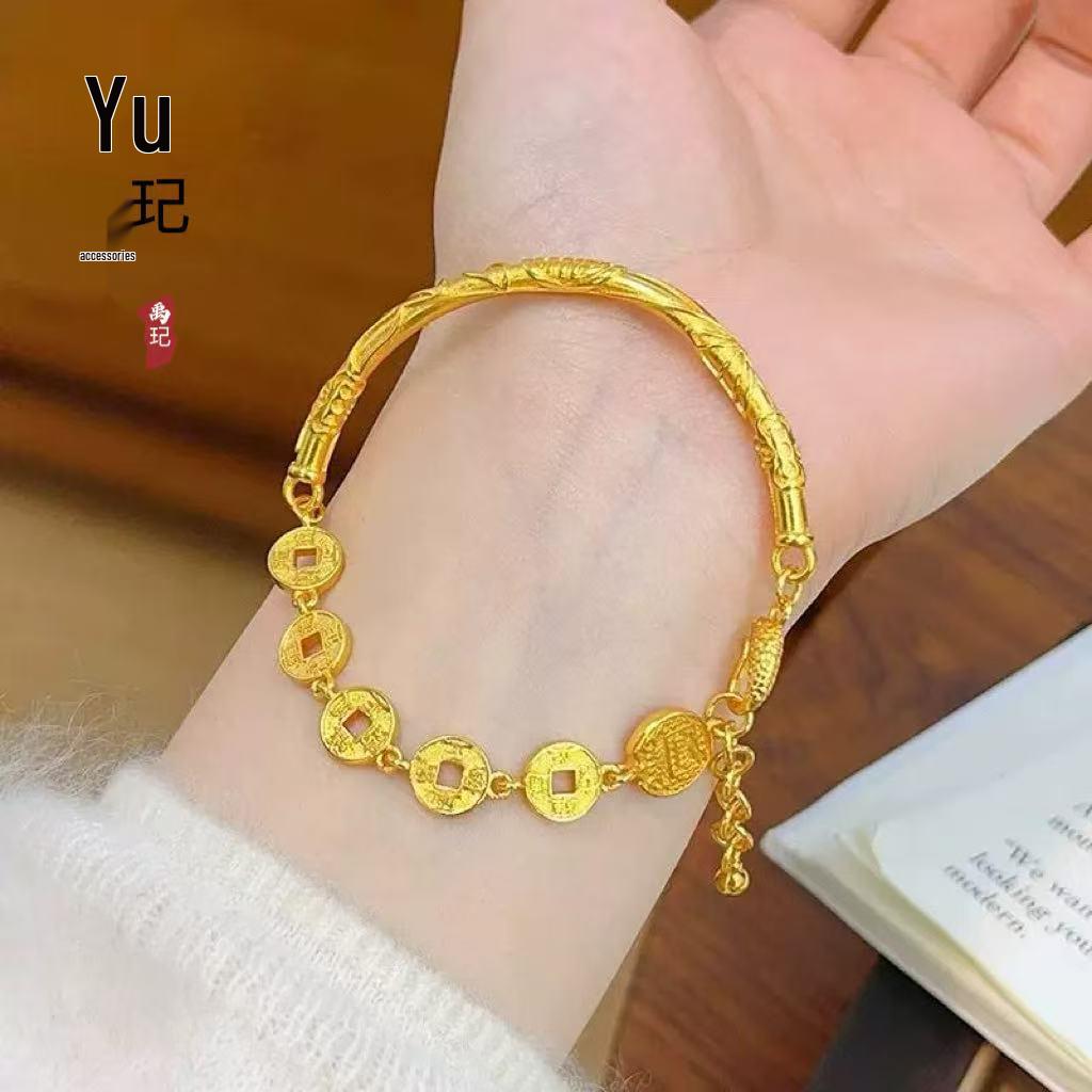 Браслет  Богатство Пяти Императоров : Плетеное ретро-браслет из веревки – Подарок для нее