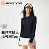 MOLY VIVI Women's Small Bubble Quick-Dry Long Sleeve Athletic Tee