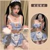 Maid COS Uniform Small Chest Free Pajamas Hot Sexy Pure Desire Wind Robe Nightclub Sex Suit