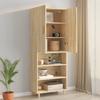Wall Mounted Cabinet in Sonoma Oak Finish 69.5 x 34 x 90 cm