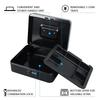 Secure Cash Storage Box/Heavy-Duty Steel Cash Safe with Combination Lock - Fire-Resistant Money Storage Box &Valuables Organizer