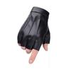 Men's Korean Style Leather Fingerless Winter Gloves - Anti-Slip, Breathable, for Driving, Office, Cycling, Fitness