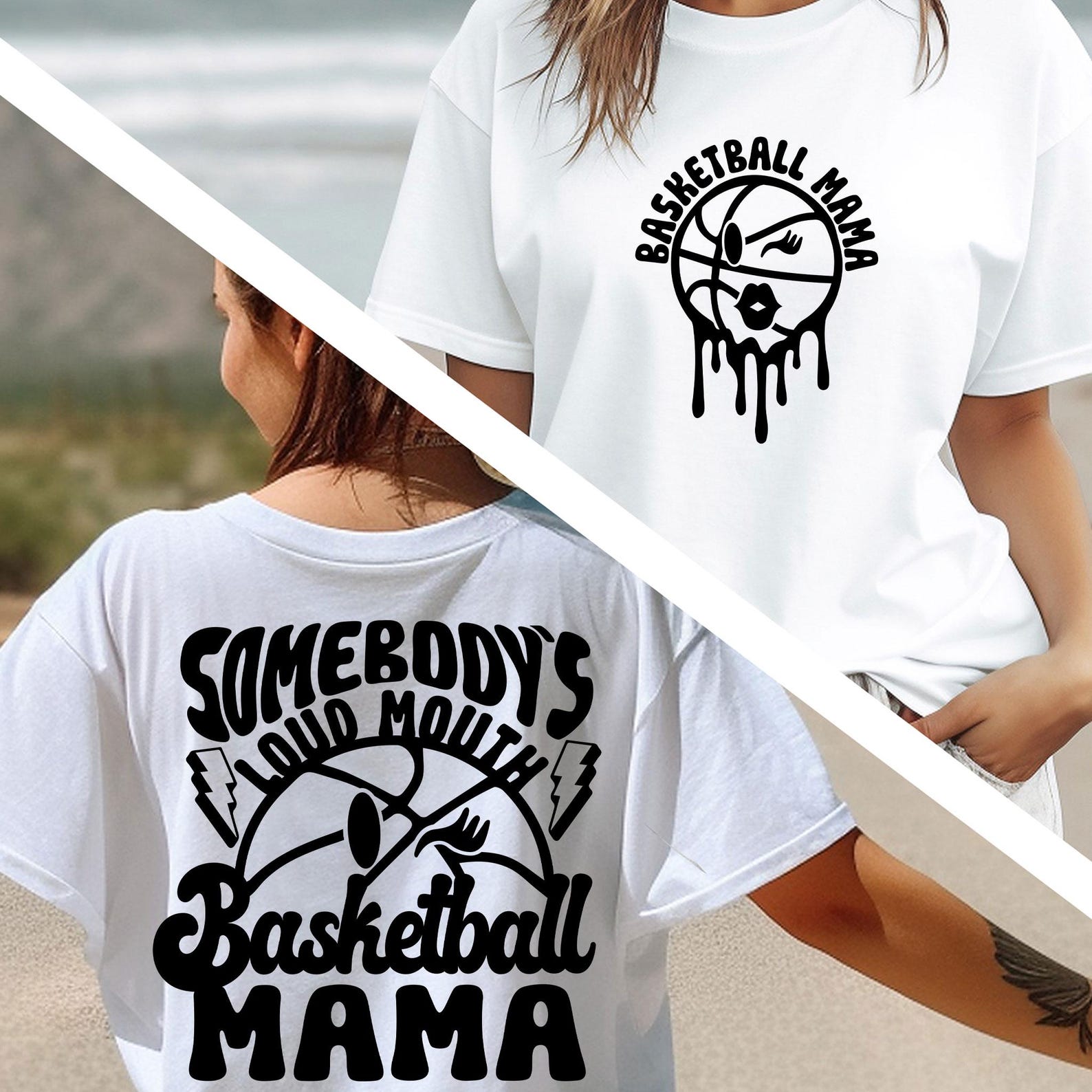 Basketball Mama Shirt, Game Day Shirt, Somebody s Loud Mouth Basketball Mama Tshirt, Basketball Mama, Basketball Lover Shirt, Two Sided Tee S