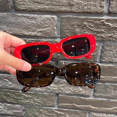 Women's European American Hip Hop Small Frame Sunglasses with UV Protection - Versatile Sun Protection for Men and Women