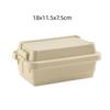 Plastic Camping Spice Kit Durable 1.1L/0.9L Camping Storage Box Large Capacity 6pcs Condiment Jar BBQ Utensils Organizer