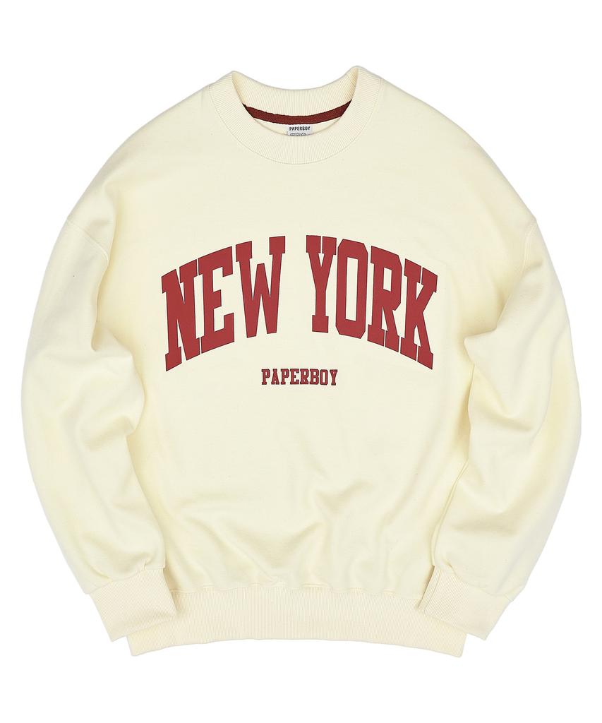 PAPERBOY Basic New York Sweatshirt - Black